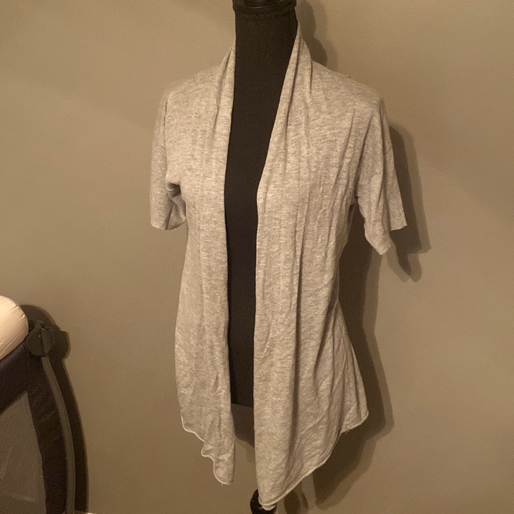 Gray old navy sweater throw